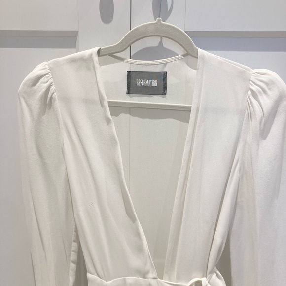 Reformation Thea Dress White XS - Picture 2 of 4